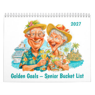 Goldene Ziele – Kalender für die Bucket List im Al