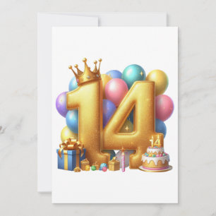 Goldener 14. Geburtstag