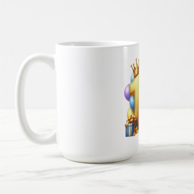 Goldener 14. Geburtstag Kaffeetasse (Links)