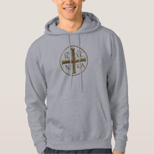 Goldener "3-D" Jesus Christus: Erobert Hoodie