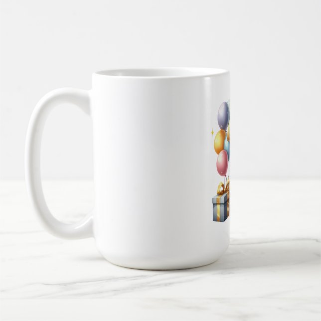 Goldener 3. Geburtstag Kaffeetasse (Links)
