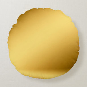 Goldener 3D-Raum. Hintergrund3D, abstrakt, Herbst, Rundes Kissen