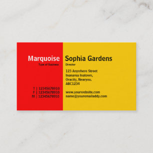 Goldener Abschnitt 15 Visitenkarte