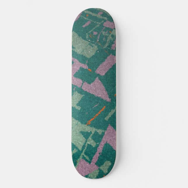 Goldener Abschnitt Aquamarin Skateboard (Vorderseite)