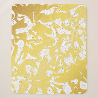 Goldener Abstrakter Marmor mit Punktmuster Sherpadecke
