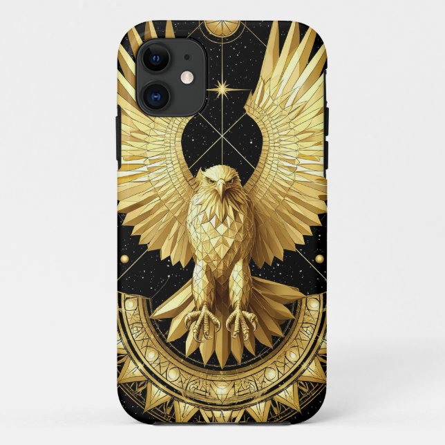 Goldener Adler Case-Mate iPhone Hülle (Rückseite)