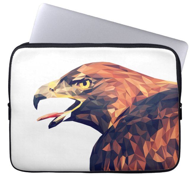 Goldener Adler Laptopschutzhülle (Vorderseite)
