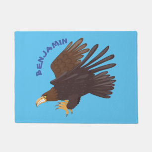 Goldener Adler, lustige Cartoon-Illustration Fußmatte