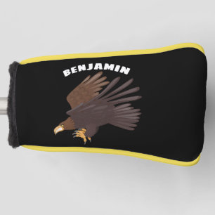 Goldener Adler, lustige Cartoon-Illustration Golf Headcover