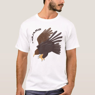 Goldener Adler, lustige Cartoon-Illustration T-Shirt