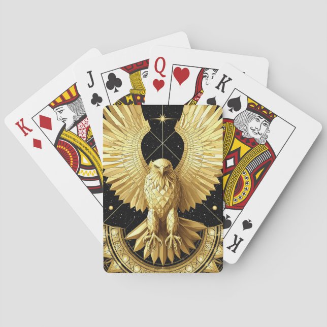 Goldener Adler Spielkarten (Rückseite)