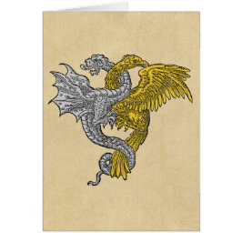 Goldener Adler und Silberdrache