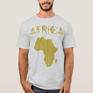 Goldener afrikanischer T - Shirt