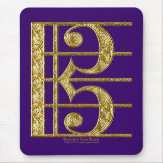 Goldener AltClef Mousepad