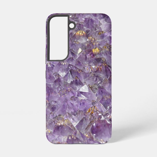 Goldener Amethyst-Schimmer Samsung Galaxy Hülle (Rückseite)