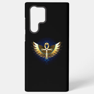 Goldener Ankh mit Flügeln Samsung Galaxy Hülle