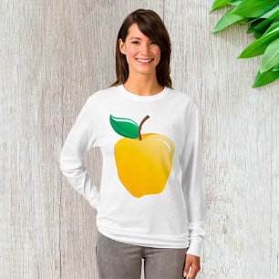 Goldener Apfel Helles Gelbes Obst T-Shirt