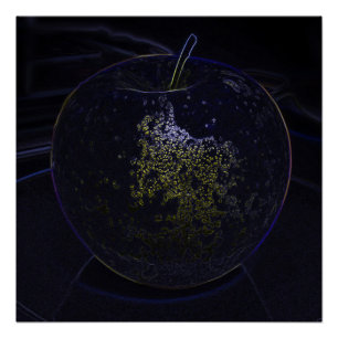 Goldener Apfel Poster