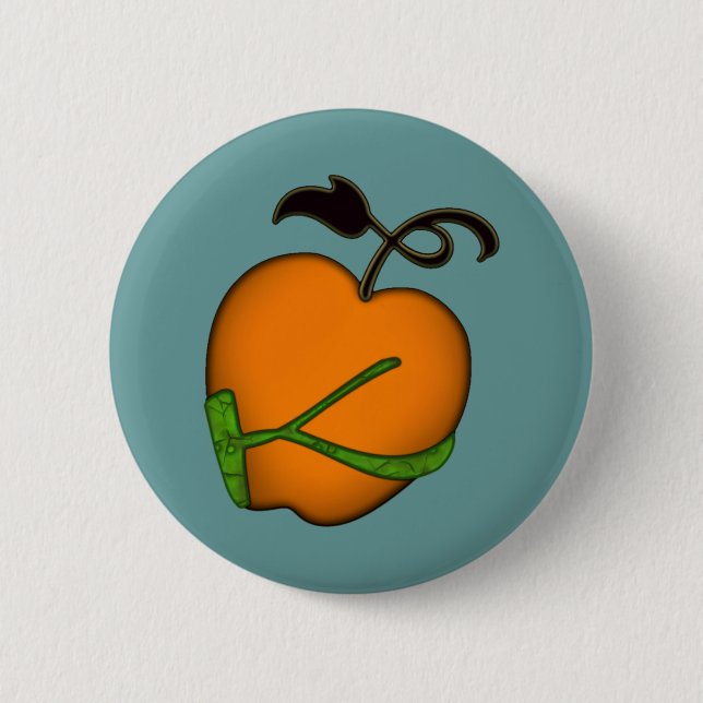 Goldener Apfel von Eris Button (Vorderseite)