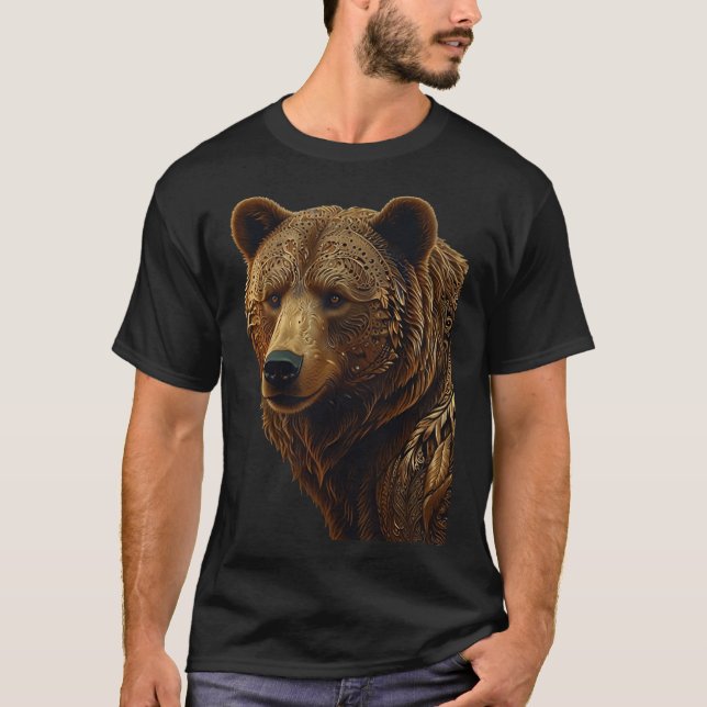 Goldener Bär T-Shirt (Vorderseite)