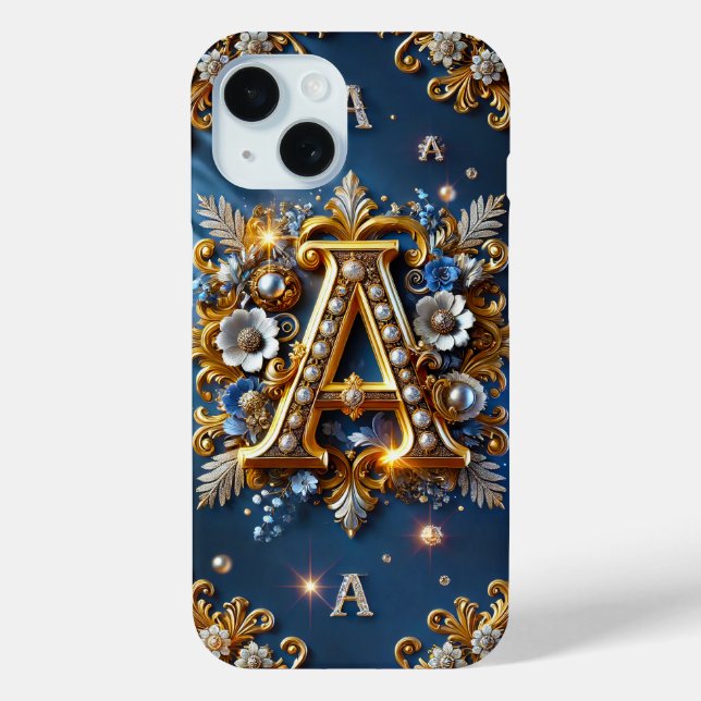 Goldener Barock Case-Mate iPhone Hülle (Rückseite)