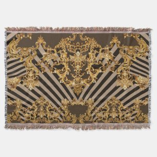 Goldener Barock: geometrisches Musterdesign Decke