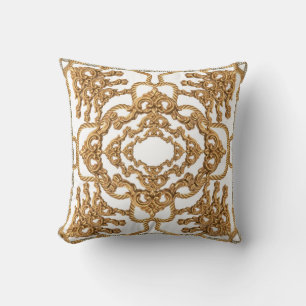 Goldener Barock: Luxuriöses Ornament-Design. Kissen