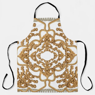 Goldener Barock: Luxuriöses Ornament-Design. Schürze