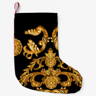 Goldener Barock, Zierelemente. Kleiner Weihnachtsstrumpf