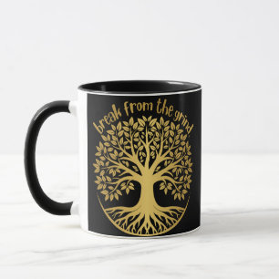 Goldener Baum Des Lebens Kaffeetasse