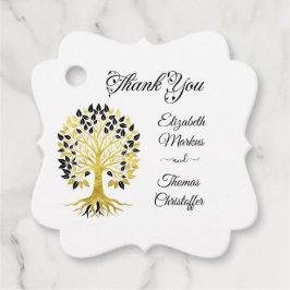 Goldener Baum des Lebens Zeitlose Hochzeit Geschenkanhänger