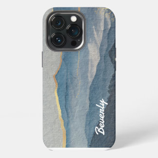 Goldener Berg Personalisiert iPhone 13 Pro Hülle