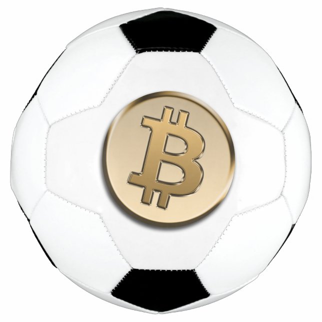 Goldener Bitcoin Fußball (Vorderseite)