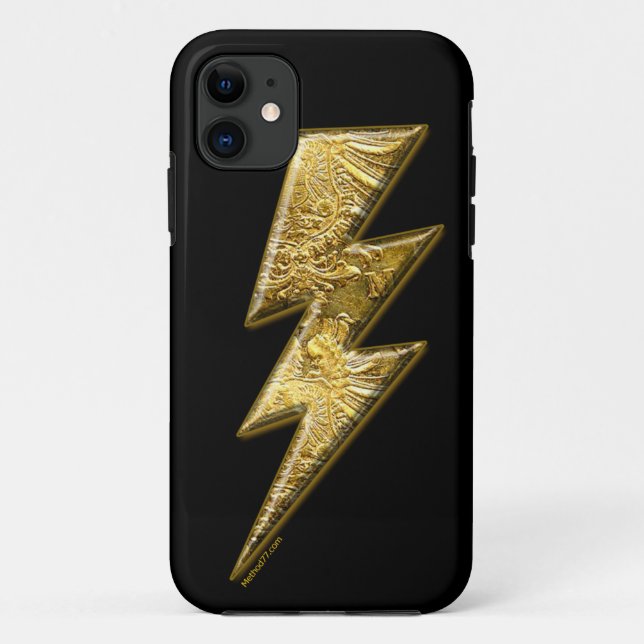 Goldener Blitz iPhone 5 Hüllen (Rückseite)