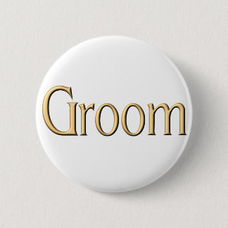 Goldener Bräutigamknopf Button