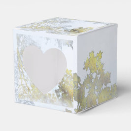 Goldener Breitblatt-Schimmer Geschenkschachtel