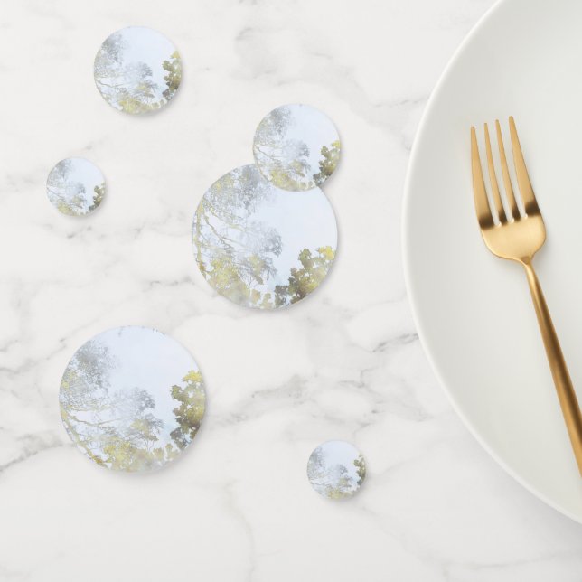 Goldener Breitblatt-Schimmer Konfetti (Gruppe)