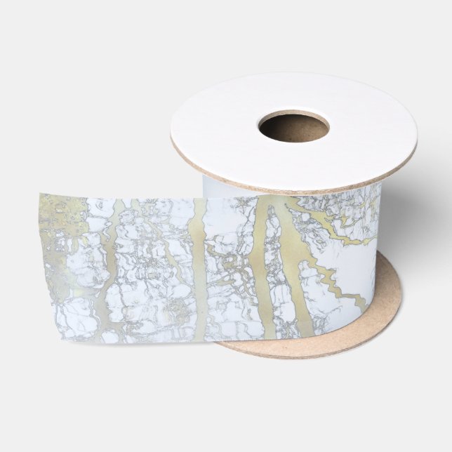 Goldener Breitblatt-Schimmer Satinband (Spule)