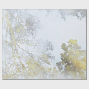 Goldener Breitblattglanz Geschenkpapier