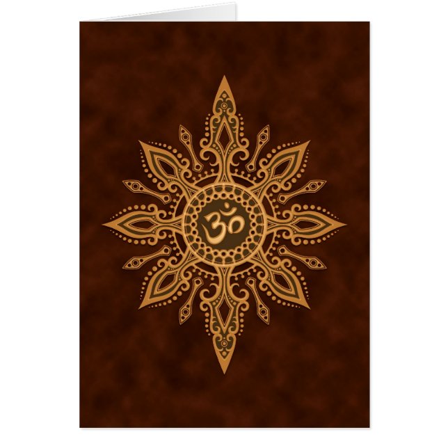 Goldener Brown-Om-Stern (Vorne)