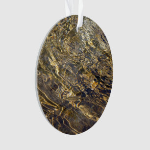 Goldener Brunnen Wasser 2 Ornament