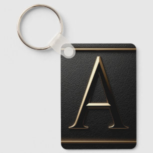 ✨ Goldener Buchstabe A Monogramm-Geschenk für Männ Schlüsselanhänger
