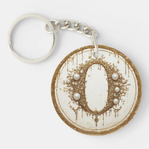 Goldener Buchstabe O Geschenk für Mama Schlüsselanhänger