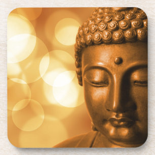 Goldener Buddha Getränkeuntersetzer