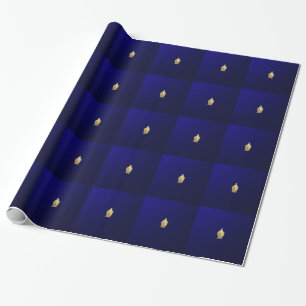 Goldener Buddha in Blau Geschenkpapier