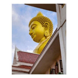 Goldener Buddha in Thailand Fotodruck