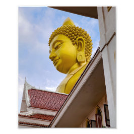 Goldener Buddha in Thailand Fotodruck