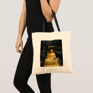 Goldener Buddha Jeju-do Korea Leinwand-Tasche Tragetasche