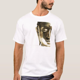 Goldener Buddha-Kopf T-Shirt