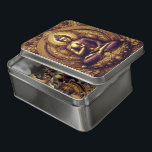 Goldener Buddha mit aufwändigen Designs Puzzle<br><div class="desc">Eine prächtige Darstellung Buddhas sitzt ruhig und in goldenen Farbtönen geschmückt. Intrikierte Blumenmuster und verzierte Details bilden den Rahmen für die ruhige Figur und schaffen ein Gefühl von Frieden und Spiritualität. Das Bild ruft ein tiefes Gefühl von Ruhe und Ehrfurcht hervor.</div>